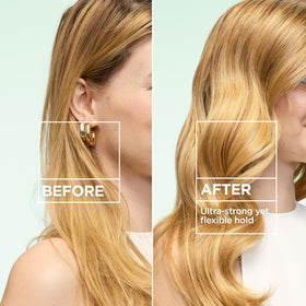 Garnier Fructis Laque Volume sur une coiffe tendance