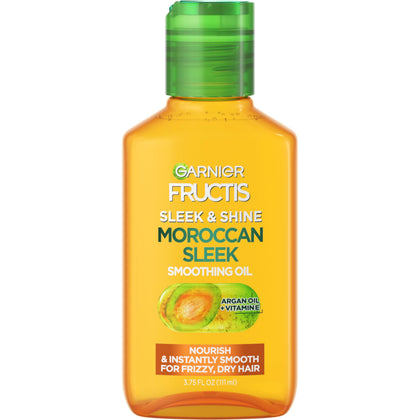 Garnier Huile Smoothing Sleek & Shine 110g vue de face avec bouchon