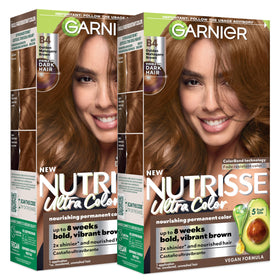 Garnier Nutrisse Ultra Color B4 Marron Acajou Doré, packaging avant