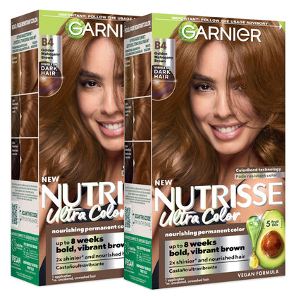 Garnier Nutrisse Ultra Color B4 Marron Acajou Doré, packaging avant