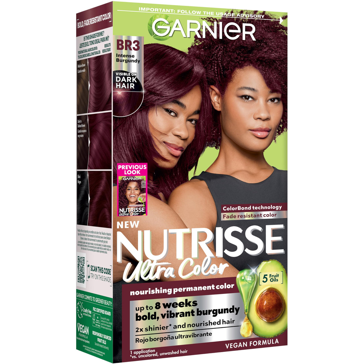 Garnier Nutrisse Ultra Color BR3 Bourgogne Intense kit de teinture