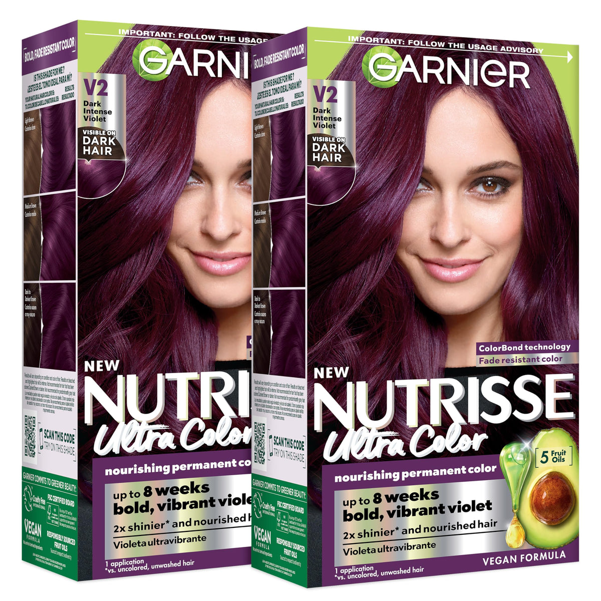 Garnier Nutrisse Ultra Color V2 Violet Intense boîte avant