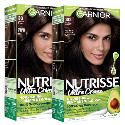 Garnier Nutrisse Ultra Crème 30 Brun Foncé avant application