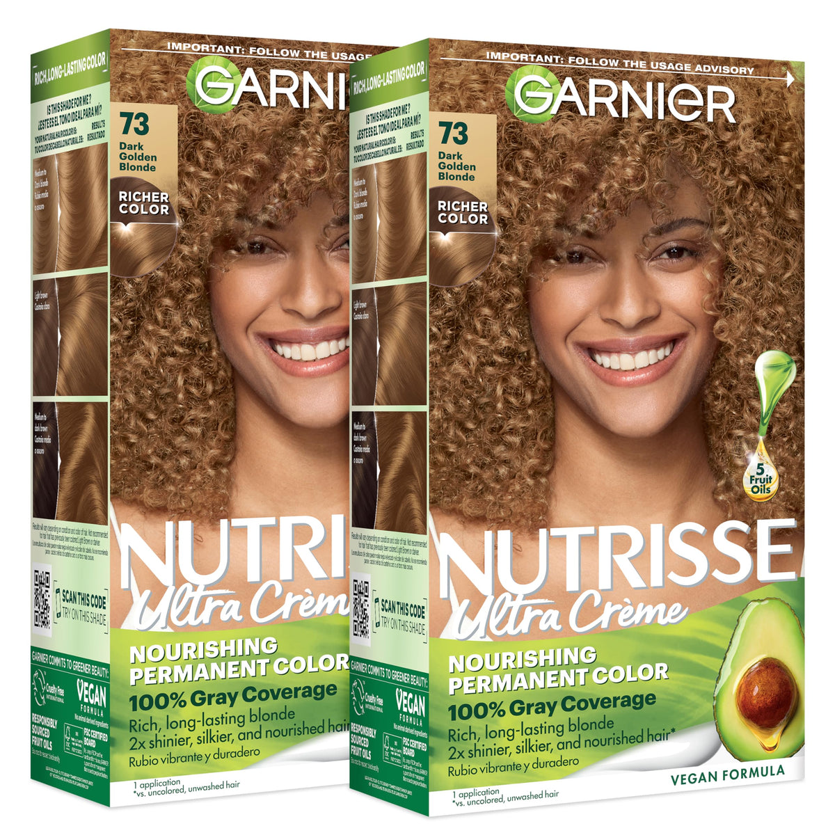 Garnier Nutrisse Ultra Crème 73 Blond Doré Foncé, packaging avant