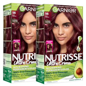 Garnier Nutrisse Ultra Crème Coloration Cheveux 56 Auburn Riche avant application