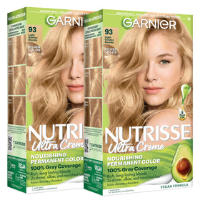 Garnier Nutrisse Ultra Crème Couleur Cheveux 93 Blond Doré Clair face avant