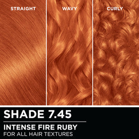 Garnier Olia 7.45 Ruby Éclat, produits inclus dans le kit