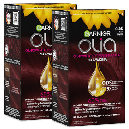 Garnier Olia Coloration Cheveux 4,60 Châtaigne Intense - boîte avant