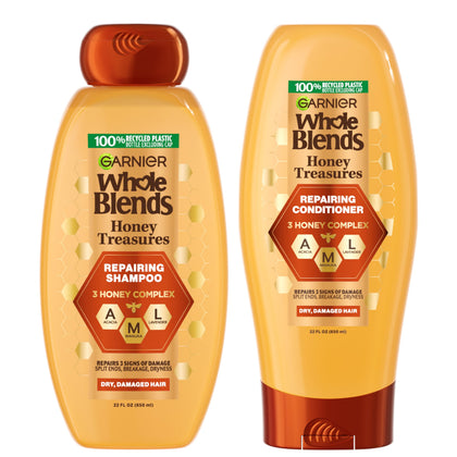 Garnier Whole Blends Shampoo et Après-Shampoing 650 ml face avant