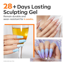 Gel 3D pour ongles modelones avec finition brillante