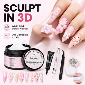 Gel à ongles 3D beetles en application sur un ongle