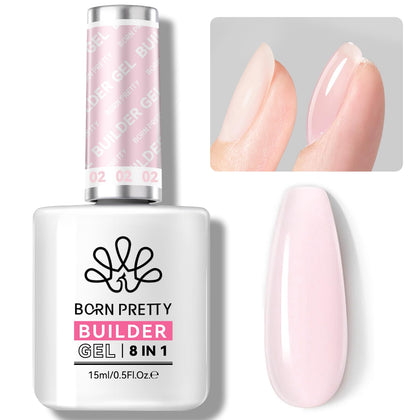 Gel à ongles Born Pretty 15ml rose transparent en pot