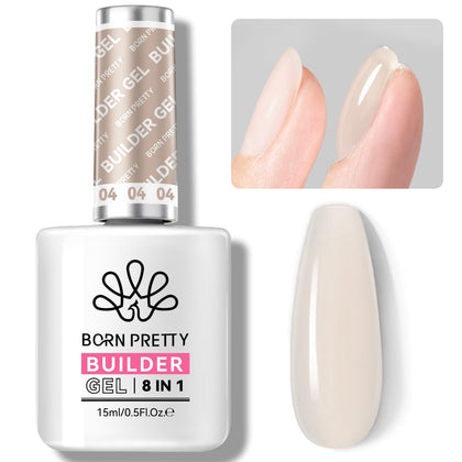 Gel à ongles Born Pretty 8-en-1 Nude 15ml, vue avant