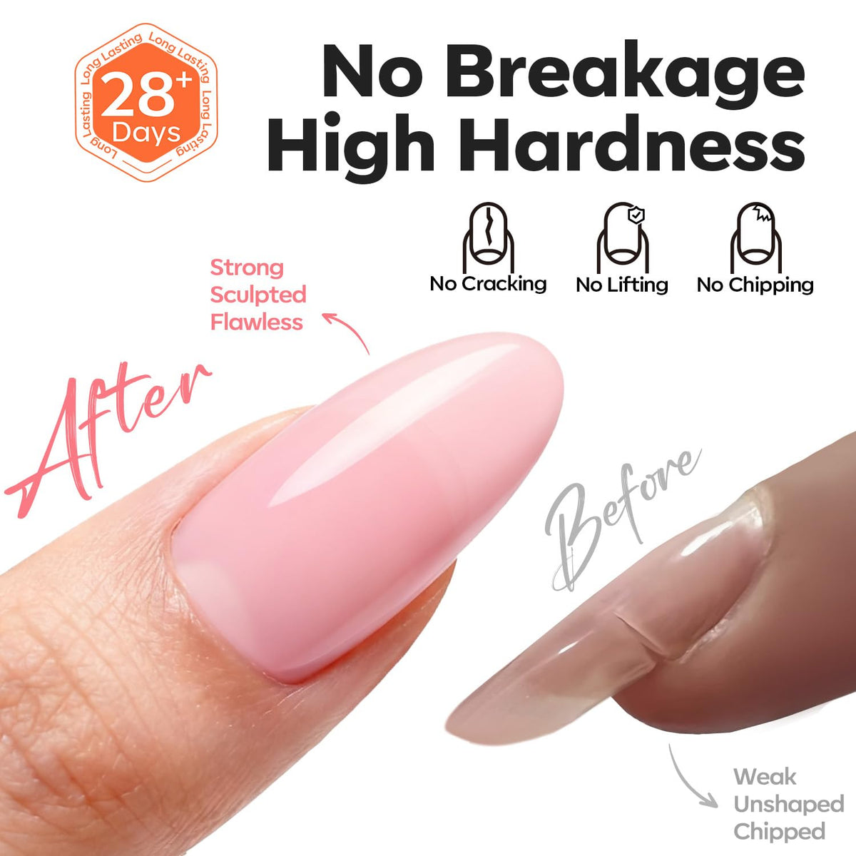 Gel à ongles builder modelones couleur transparente 1oz