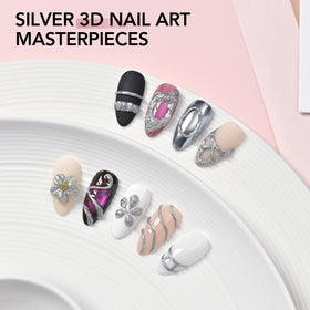 Gel à ongles GAOY 3D argent tube ouvert