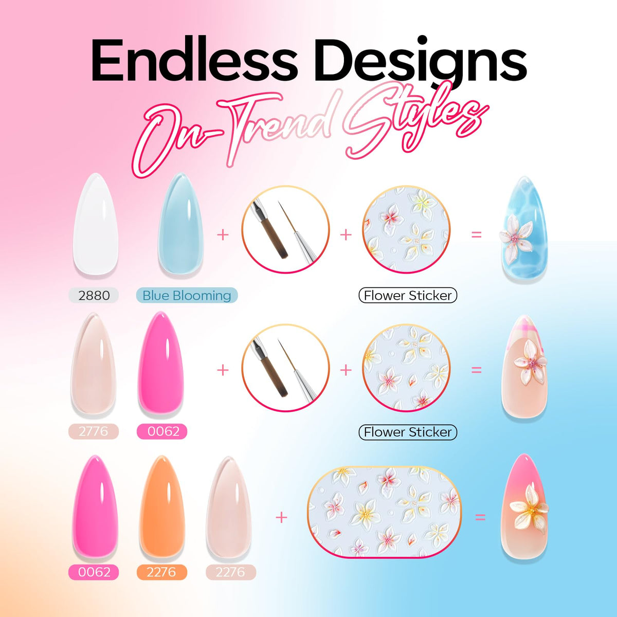 gel à ongles jaune clair du set modelones
