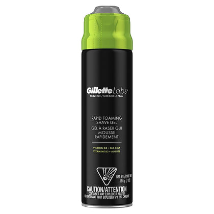 Gel à raser Gillette Labs Mousse Rapide 259g vue de face