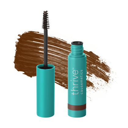 Gel à sourcils Thrive Causemetics brun moyen vue de face