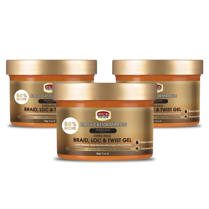 Gel African Pride Extra Fort pour Tresses 12oz vue de face