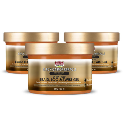 Gel African Pride Extra Fort pour Tresses 8oz vue avant