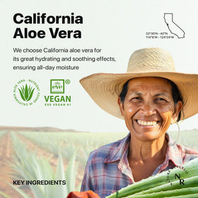 Gel apaisant à l'aloe vera Nature Republic, application sur le visage