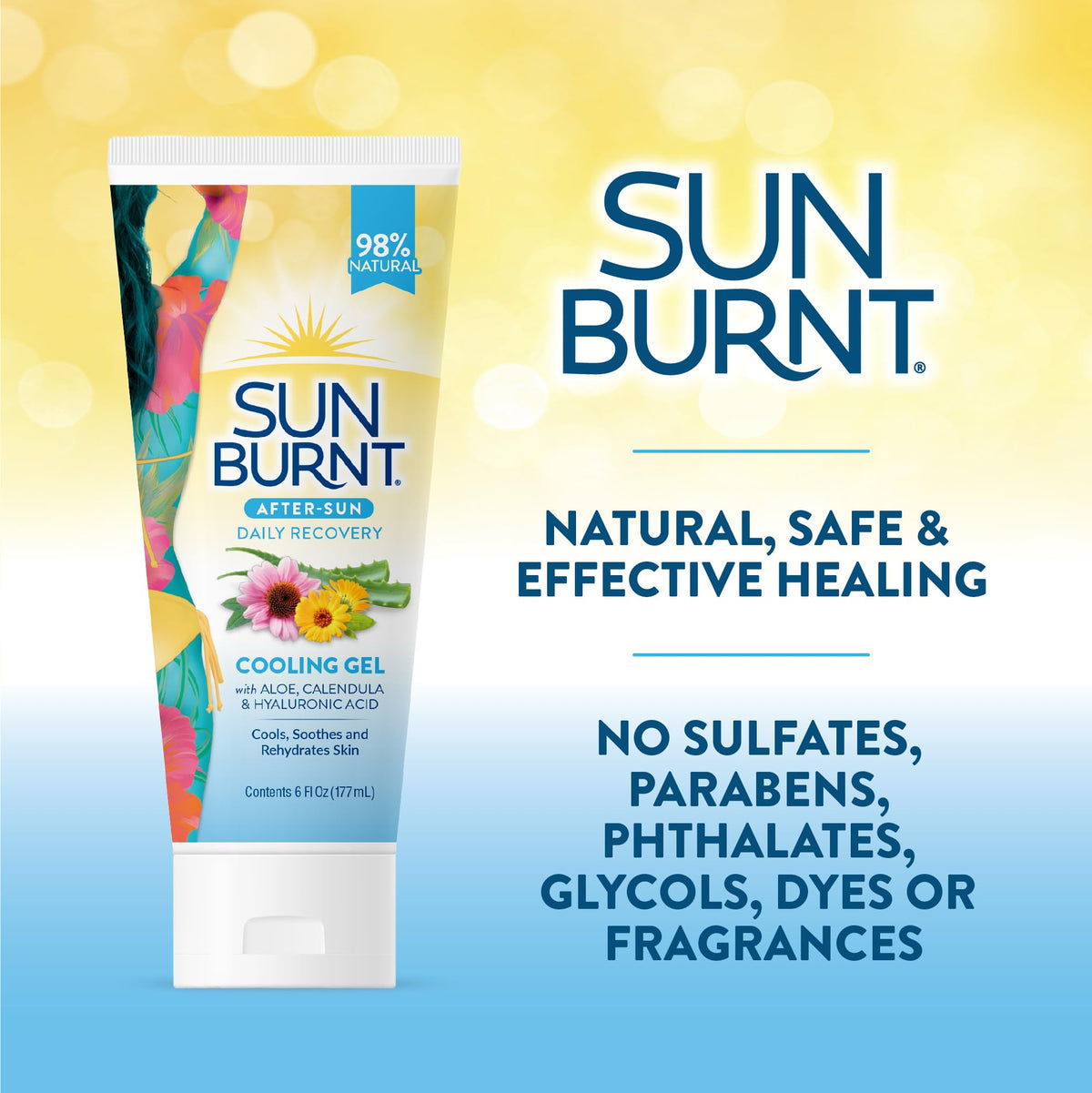 Gel après-soleil Sunburnt Aloe Vera en ambiance extérieure