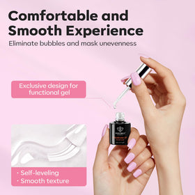 gel builder modelones en rose sur fond blanc