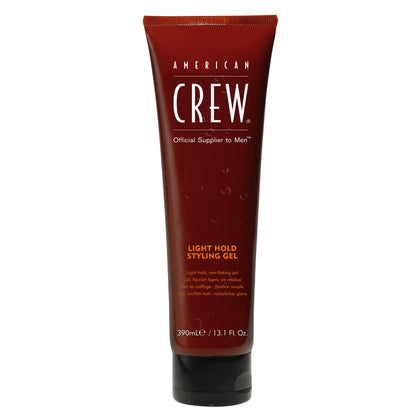 Gel coiffant AMERICAN CREW 13,1 fl oz vue avant avec texture de gel