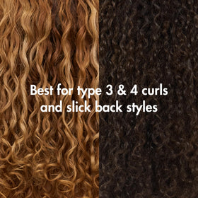 Gel Coiffant Banana Jelly sur cheveux frisés avant le coiffage
