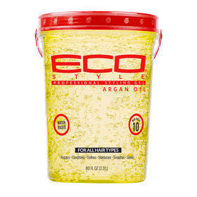 Gel coiffant Eco Style 5LB avec huile d'argan en pot