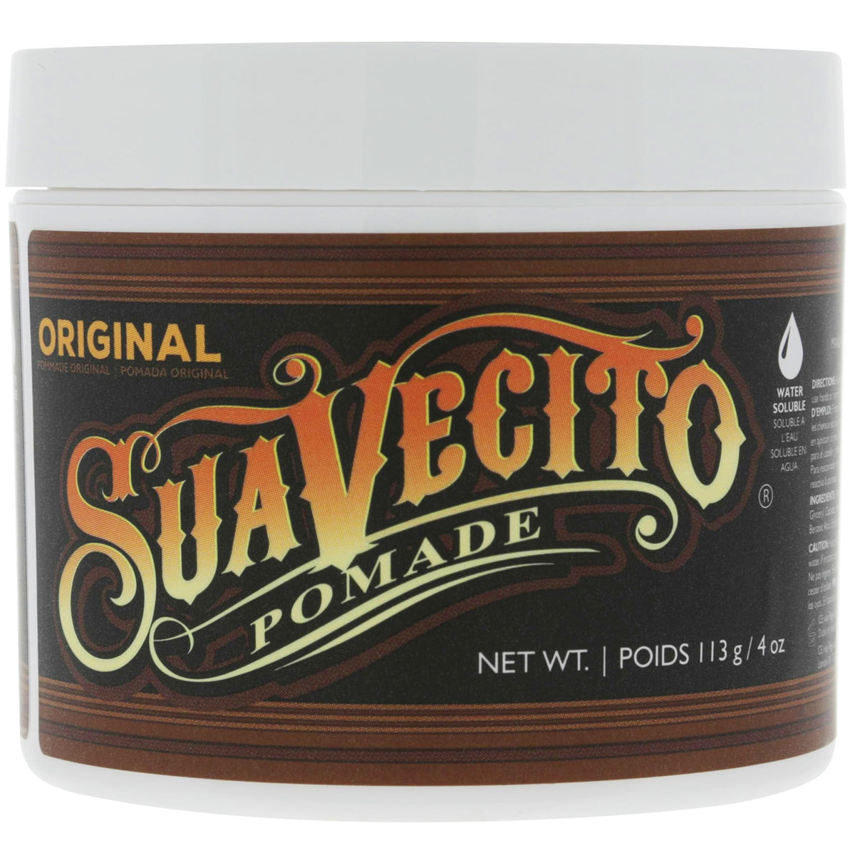 Gel coiffant Suavecito Pomade sur coiffeur professionnel