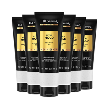 Gel coiffant TRESemmé Extra Fort 9 oz avant et arrière