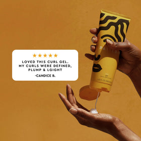 Gel crème PATTERN avec des boucles bien définies en arrière-plan