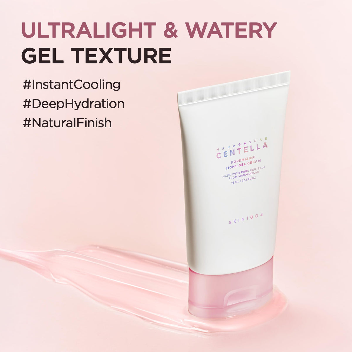Gel Crème SKIN1004 sur une table avec des plantes