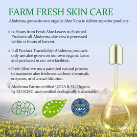 Gel d'Aloe Vera Aloderma 7oz vue de dos