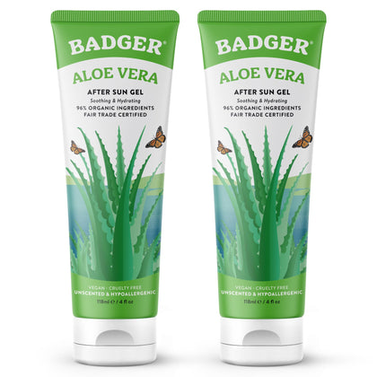 Gel d'Aloe Vera Badger 4 fl oz, vue de face