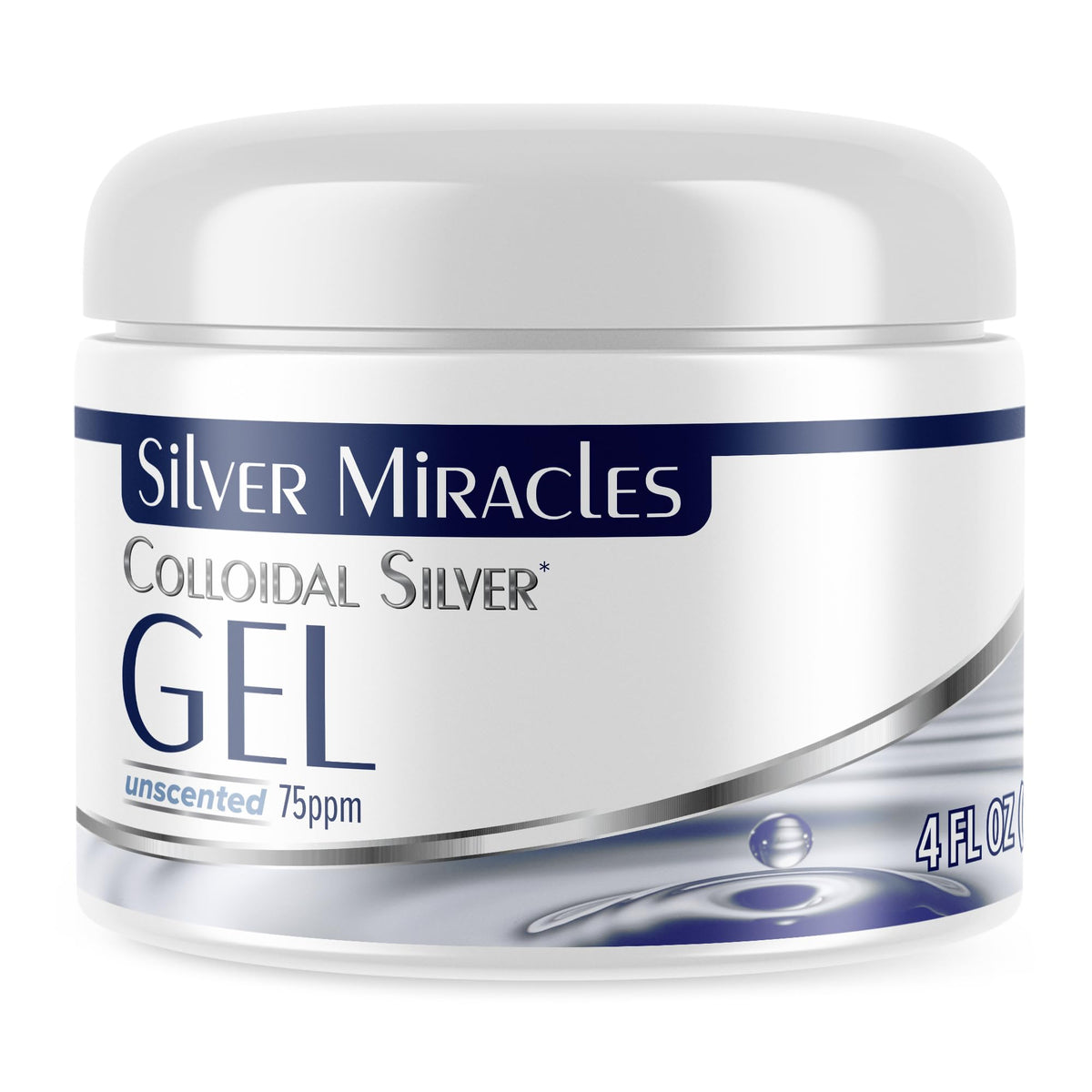 Gel d'Argent Colloïdal Silver Miracles 4 Oz vue avant