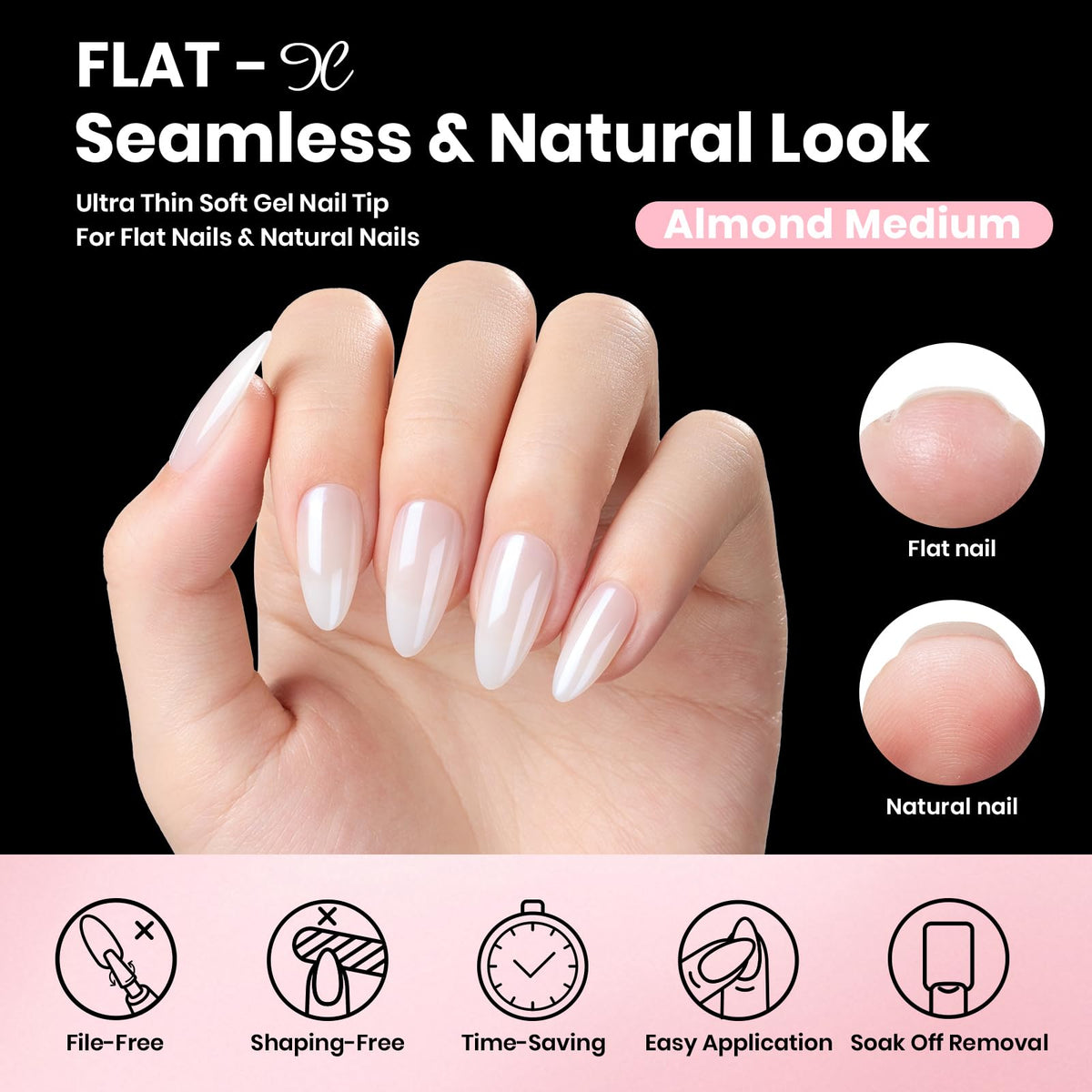 Gel de base et top coat de 7,5 ml dans le kit d'extension d'ongles beetles