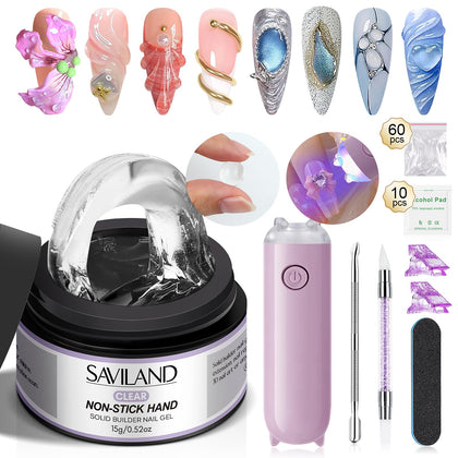 Gel de construction solide SAVILAND 15ml avec lampe UV