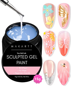 Gel de peinture 3D Makartt 15g transparent vue de face