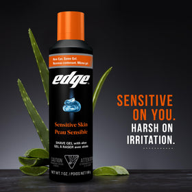 Gel de rasage Edge avec un rasoir Schick Hydro 5