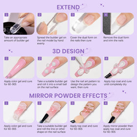 Gel de Sculpture 3D SUPWEE en Utilisation sur Ongles