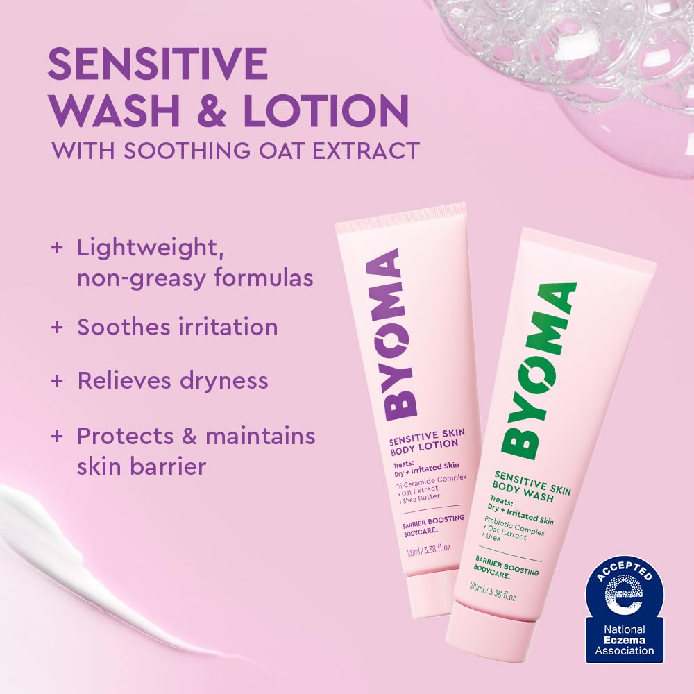 Gel douche apaisant BYOMA pour peau sensible