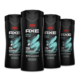 Gel douche AXE Apollo 4 compte en bouteille recyclée vue avant