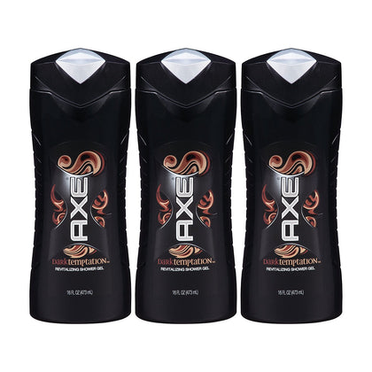 Gel douche AXE Dark Temptation 3x16 oz, vue de face