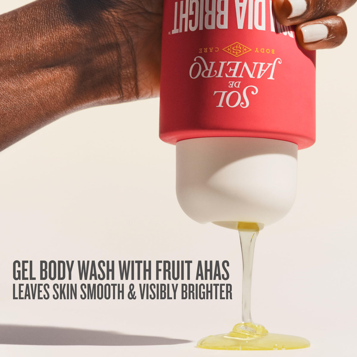 Gel Douche Bom Dia Bright Sol de Janeiro 90mL avec mousse