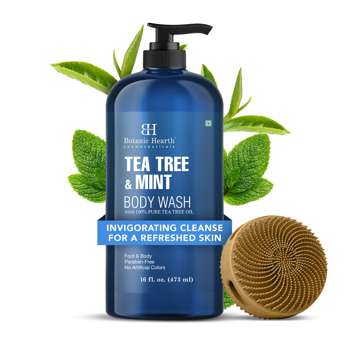 Gel douche Botanic Hearth Thé Vert & Menthe 473 ml vue avant