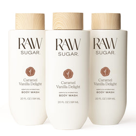 Gel Douche Caramel Vanille RAW SUGAR 20 Fl Oz vue avant