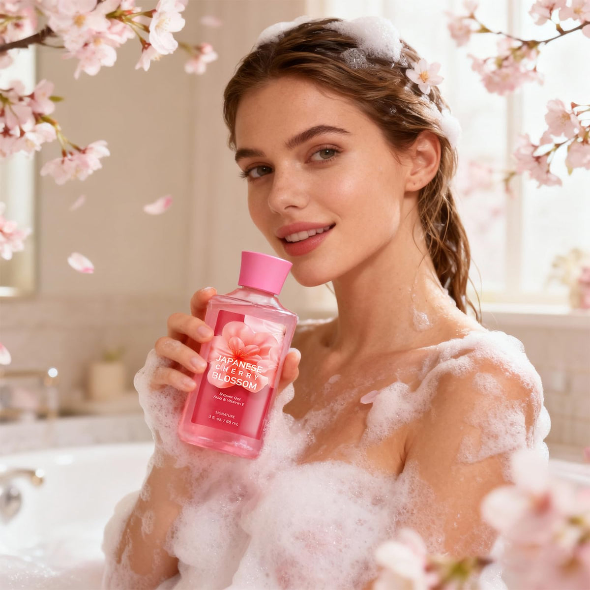 Gel douche Cerisier Japonais en format 88 mL