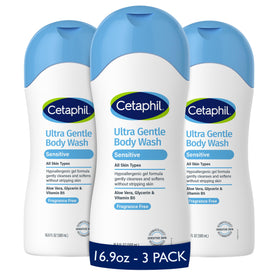 Gel douche Cetaphil Ultra Doux 500 ml, vue avant